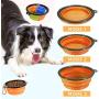 Pet Water Bottle for Dogs,Dog Travel Water Bottle,Upgraded 2 in 1 Drinking Cup Dispenser for Pets,with 2 Collapsible Bowls,Leakproof Foldable Food Bowl for Outdoor Travel Walking Hiking BPA Free