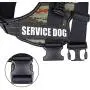 WildWave Adjustable Service Dog Vest Harness with Handle,Reflective Leash & Patches,Woven Polyester and Nylon, Comfy Mesh Padding for Small Medium Large Breed WildWave Adjustable Service Dog Vest Harness with Handle,Reflective Leash & Patches,Woven Polyester and Nylon, Comfy Mesh Padding for Small Medium Large Breed