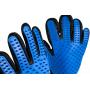 RoyalPups Pet Grooming Gloves Complete with a Bonus Comb Silicone, Blue
