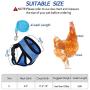Weewooday 2 Pieces Adjustable Chicken Harness with Leash Soft Cat Harness and Leash Breathable Kittens Vest Harness Chicken Training Harness for Duck Goose Hen Cat Small Dog Training Walking
