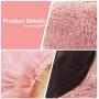 Pink Dog Bed with Blanket Attached Durable Round Dog Pillow Bed Nest, Snooze Sleeping Pet Cushion for Cats Small Medium Dogs…