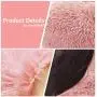 Pink Dog Bed with Blanket Attached Durable Round Dog Pillow Bed Nest, Snooze Sleeping Pet Cushion for Cats Small Medium Dogs…