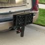 PetSafe Happy Ride Dog Hitch Step - Easy to Install on Any 2 Inch Vehicle Hitch - High-Traction Steps - Folds Down for Travel - Supports Pets up to 200 lb - Great for SUVs and Trucks