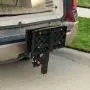 PetSafe Happy Ride Dog Hitch Step - Easy to Install on Any 2 Inch Vehicle Hitch - High-Traction Steps - Folds Down for Travel - Supports Pets up to 200 lb - Great for SUVs and Trucks PetSafe Happy Ride Dog Hitch Step - Easy to Install on Any 2 Inch Vehicle Hitch - High-Traction Steps - Folds Down for Travel - Supports Pets up to 200 lb - Great for SUVs and Trucks