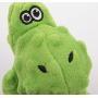 goDog Dinos T-Rex Tough Plush Dog Toy with Chew Guard Technology, Green, Small
