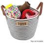 Midlee Cotton Rope Pet Toy Storage Basket