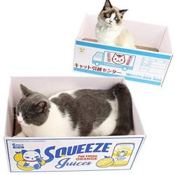 Cat Scratchers,Premium Scratching Pad with Box,Durable Scratch Textures Design 2 Pieces (2-Pack)