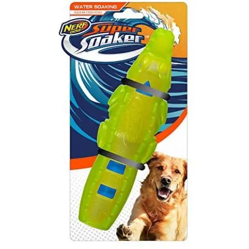 Nerf Dog Water Soaking Dog Toy with Interactive Squeaker, Lightweight, Durable and Water Resistant, for Small/Medium/Large Breeds, Single Unit Nerf Dog Water Soaking Dog Toy with Interactive Squeaker, Lightweight, Durable and Water Resistant, for Small/Medium/Large Breeds, Single Unit