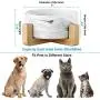 Jerock Ceramic Cat Dog Bowls Raised Food and Water Dish with Anti-Slip Wooden Stand Elevated Round Pet Feeding Bowl Dishwasher Safe & Easy to Clean Jerock Ceramic Cat Dog Bowls Raised Food and Water Dish with Anti-Slip Wooden Stand Elevated Round Pet Feeding Bowl Dishwasher Safe & Easy to Clean
