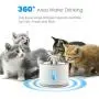 Rxan Cat Water Fountain Stainless Steel Top 2.4L Automatic Electric Pet Water Fountain Cat/Dog Drinking Dispenser with Filter