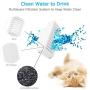 Fountain Blue Pet Water Fountain for Cats & Small Dogs, Automatic Cat Water Dispenser Filtered Running Water Pet-Self Drinking Waterer with 2 Spouts, 2 Filters, USB Pump, 1.8 L/60 oz Water Capacity