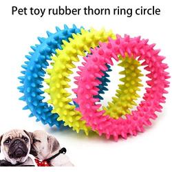 LLtidmsWL Spiky Circle Ring for Dog Bite-Training Chew Molar Toy Cleaning Tooth Pet Supply