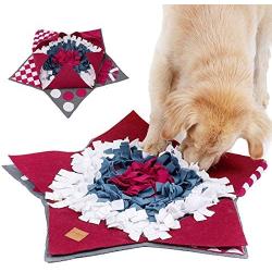 N/G Pet Snuffle Mat for Dogs,Slow Feeding Training Mat,Nosework Blanket,Dog Interactive Puzzle Toys,Durable Pet Sniffing Pads,Pet Activity Mat,Encourage Natural Foraging Skills,Pentagram 28x28inch