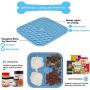KILIN Dog Lick Mat, Pet Slow Treat Dispensing Mat,Fun Alternative to Slow Feeder Dog Bowls,Calming Mat for Dog Anxiety Relief, Dog Lick Pad with Suction Perfect for Bathing,Grooming,and Training.