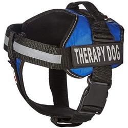 Dogline Unimax Multi-Purpose Dog Harness Vest with Therapy Dog Patches Adjustable Straps, Comfy Fit, Breathable Neoprene for Medical, Service, Identification and Training Dogs