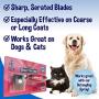 Professional Dematting Comb and Remover | Cut and Removes Knots & Tangled Mat Hair and Fur on Cats and Dogs | Pet Grooming Right & Left Handed | Rubber Grip Tool with Stainless Cutting Blades