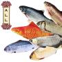 Simulation Electric Doll Fish, Electric Cat Toy Simulation Plush Fish Shape Doll, Realistic Cat Kicker Fish Catnip Toy Funny Interactive Pets Pillow Chew Bite Kick Supplies for Cat/Kitty/Kitten Silver
