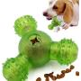 Lmhua Dog Treat Ball Toy, Interactive Dog IQ Puzzle Toy 3 Holes Food Dispensing Pet Toy for Small Medium Dogs Chasing Chewing Training