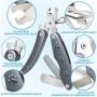 Wistiya Dogs Nail Clippers, Foldable Dogs Nail Trimmers with Safety Guard, Pet Comb and Nail File, for Small/Medium/Large Dogs or Cats, Professional Home Pet Grooming Tools