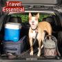 Leashboss KibbleGo Dog Food Travel Bag with Storage Pocket and Waste Bag Dispenser, Water-Resistant Roll Top Pet Food Travel Storage Container, Carry Strap for Road Trips and Camping