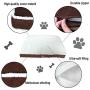 AIFY Dog Pillow Bed for Medium and Large Dogs, Large Dog Beds with Removable Cover, 43.5×35.5‘’, Dog Crate Mat Bed, Dog Bed Reversible & Washable, Warm Sherpa &Super Soft for Kennels, Cars, Brown