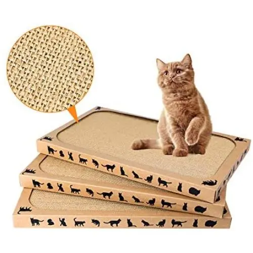 Waretary Flat Cat Scratcher Cat Scratching pad Toys Sisal Scratch Pad Anti-Slip Backing & Catnip Durable Scratching Pad Sisal Waretary Flat Cat Scratcher Cat Scratching pad Toys Sisal Scratch Pad Anti-Slip Backing & Catnip Durable Scratching Pad Sisal