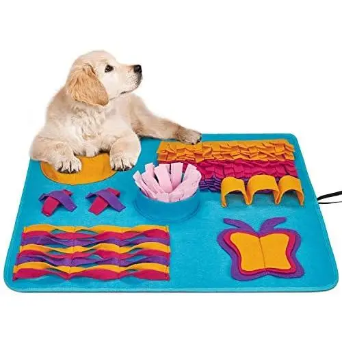 Snuffle Mat for Dogs Small Large Pets - Distracting Training Natural Foraging Snuffling Nose Work Training for Dogs Stress Release Slow Eat Machine Washable Anti Slip Snuffle Mat for Dogs Small Large Pets - Distracting Training Natural Foraging Snuffling Nose Work Training for Dogs Stress Release Slow Eat Machine Washable Anti Slip