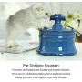 HBFFL Ceramic Cat Water Fountain, Automatic Circulation Pet Water Dispenser, Ultra-Quiet Water Pump, Suitable for Cats and Dogs,1
