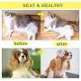 SUPERNIGHT Dog Hair Brush, Easy to Clean Pet Comb for Detangling and Removing Loose Undercoat or Shed Fur for Dogs and Cats