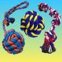 GaiusiKaisa XL Dog Rope Toys （Extremely Durable and Strong） for Large and Medium Dog–Extra Large Dog Toys for Aggressive CHEWERS- Elastic Solid Dog Ball–Tug of War Rope Ball for Chewing,Teeth