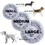 Western Home Faux Fur Dog Bed & Cat Bed, Original Calming Dog Bed for Small Medium Large Pets, Anti Anxiety Donut Cuddler Round Warm Washable Cat Bed for Indoor Cats(27'', Light Grey)
