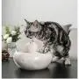 THMY Cat Water Fountain Ceramic Cat Drinking Water Fountain 2.0 Liter Pet Water Fountains for Cats and Dogs Electric Comp Pet Water Dispenser