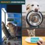 Pet Feeding Reminder Magnet - Did You Feed The Cat, Dog, Animals Reversible Fed Sign Medicine and Food Tracker (Hungry/Full)