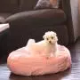 Teafco Otto Pet Bed with Heat Relief Padding, Pink, Round Teafco Otto Pet Bed with Heat Relief Padding, Pink, Round