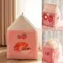 La La Pet Warm Cats Bed Foldable Cat Cave Nest Sleeping Bed with Cushion and Blanket Self-Warming Pet Cube House Cat Shelter Apartment Indoor Pet House Milk Box Shape
