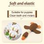 Pet Mallard Duck Dog Toy for Aggressive Chewers Dog, Wild Goose Puzzle Training Toys, Dog Chew Toys with Squeakers for Boredom, Cute Soft Pet Toy for Small Medium Dogs（Brown）