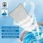 BFACCIA Washable Pee Pads for Dogs Resuable Dog Pee Pad Waterproof and Absorbent Travel Leak-Proof Dog Puppy Training Pads,Protects Floors and Rugs,Easy Cleanup (M-Grey)