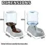 VaygWay Pet Feeder and Waterer – Self Dispensing Gravity Automatic Feeder - Food and Water Dispenser Set – Dog Cat Pet Food Bowl – 1 Gallon Feeder and 3.7 Waterer VaygWay Pet Feeder and Waterer – Self Dispensing Gravity Automatic Feeder - Food and Water Dispenser Set – Dog Cat Pet Food Bowl – 1 Gallon Feeder and 3.7 Waterer