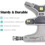 ATOPARK Dog Harness No-Pull Pet Harness Adjustable Comfortable Harness with Handle Outdoor Pet Vest Reflective Oxford Soft Breathable Vest Easy Control for Small Medium Large Dog Grey M