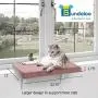 Bundaloo Cat Window Perch | Easy Set-up DIY Kitty Sill | Mounted Shelf Bed for Pets | House Pets Furniture | Sturdy Couch for All Kitten Sizes | Washable Foam Seat Bundaloo Cat Window Perch | Easy Set-up DIY Kitty Sill | Mounted Shelf Bed for Pets | House Pets Furniture | Sturdy Couch for All Kitten Sizes | Washable Foam Seat