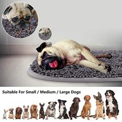 RUNDA Snuffle Mat for Dogs, 17 x 21 Dog Snuffle Mat Interactive Feed Game for Boredom, Encourages Natural Foraging Skills and Stress Relief for Small/Medium/Large Dogs