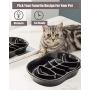 Slow Feeder Cat Dog Bowl Ceramic Kitten Bowl Fun Interactive Feeder Bowl Preventing Pet Feeder Anti-Gulping Healthy Eating Diet cat Bowls