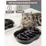 Slow Feeder Cat Dog Bowl Ceramic Kitten Bowl Fun Interactive Feeder Bowl Preventing Pet Feeder Anti-Gulping Healthy Eating Diet cat Bowls