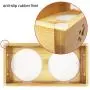 MLCINI Raised Dog cat Bowls with Stand, Solid Bamboo Non Slip Elevated Dog cat Bowls and 2 Stainless Steel Food Water Bowls for Small Medium Dogs Cats pet MLCINI Raised Dog cat Bowls with Stand, Solid Bamboo Non Slip Elevated Dog cat Bowls and 2 Stainless Steel Food Water Bowls for Small Medium Dogs Cats pet