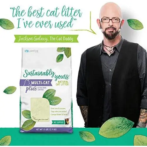 Petfive Sustainably Yours Natural Sustainable MultiCat Litter (plus), 13 lbs