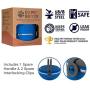 Healthy Human Portable Dog & Pet Travel Bowls with Lid - Human Grade Stainless Steel - Ideal for Food & Water - 3 Sizes & 3 Colors