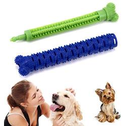 Fit for 10-30 Pounds Pet Dog Puppy Chewbrush Toothbrush, Dog Bite Toy, No Dog Toothpaste Required, Cleaning Teeth Toys, Aggressive chew, Dental Care (25 x 4.5cm)