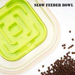 WANTRYAPET Slow Feeder Pet Bowl Dog Cat Fun Feeder, Anti-Gulping Pet Slower Food Feeding Dishes, Anti-Choke Pet Bowl Healthy Food Fun for Dog/Cat/Puppy