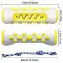 AmazeFan Extremely Bite Resistant Natural Rubber Dog Toothbrush Toys Dog Teeth Cleaning Chew Toys for Chewing/Teeth Cleaning (Suitable for Small Medium Large Dogs)