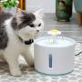 JingYi Pet Water Dispenser,2.4L LED Automatic Power-Off Waterfall Pet Water Dispenser Drinking Fountain Filter Pet Drinking Fountain Pet Drinking Fountain